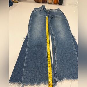 PAIGE Distressed Blue Jeans